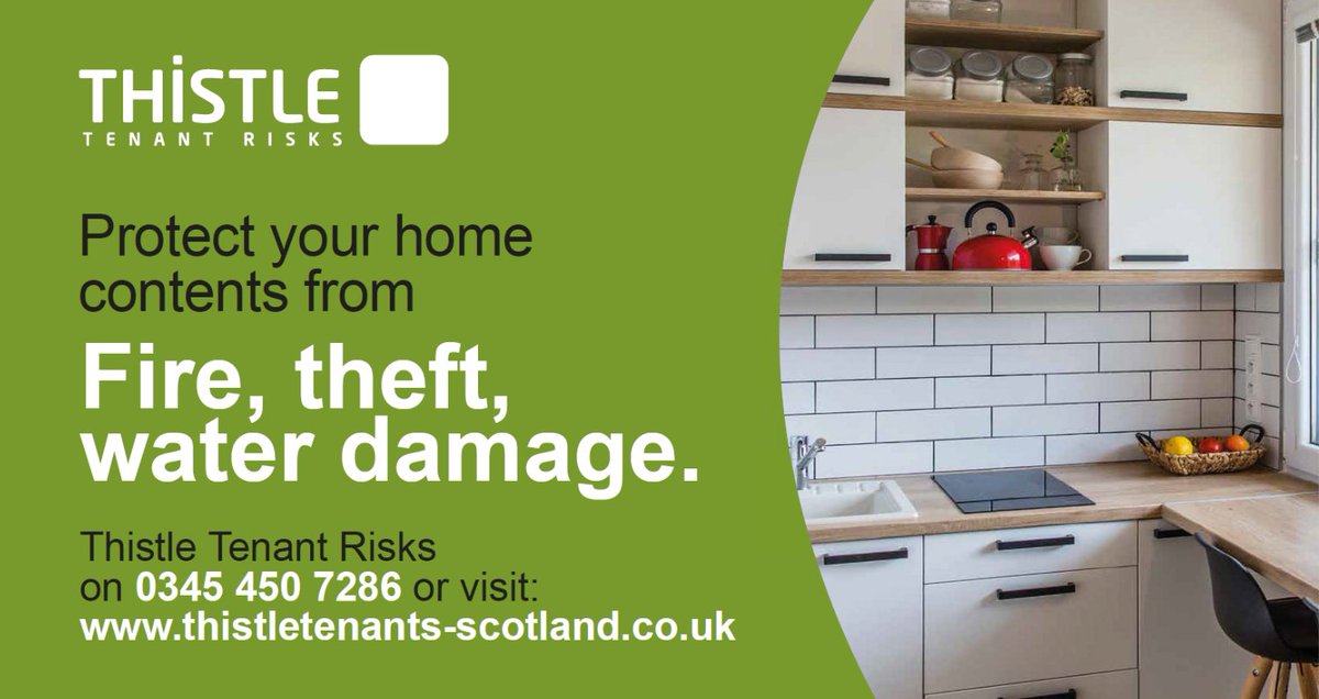 Did you know that in the event of a flood, fire, burglary or burst pipes, Oak Tree Housing Association are not responsible for replacing your damaged or stolen items?? Find out more at thistletenants-scotland.co.uk oaktreeha.org.uk/thistle-conten…