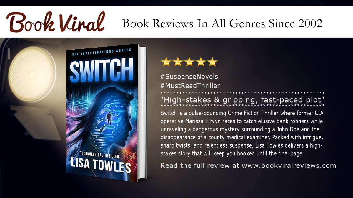 Former CIA operative hunts a cunning bank robber &amp; unravels a deadly mystery in Switch. bookviralreviews.com/book-reviews/c… #MysteryThriller #SuspenseReads