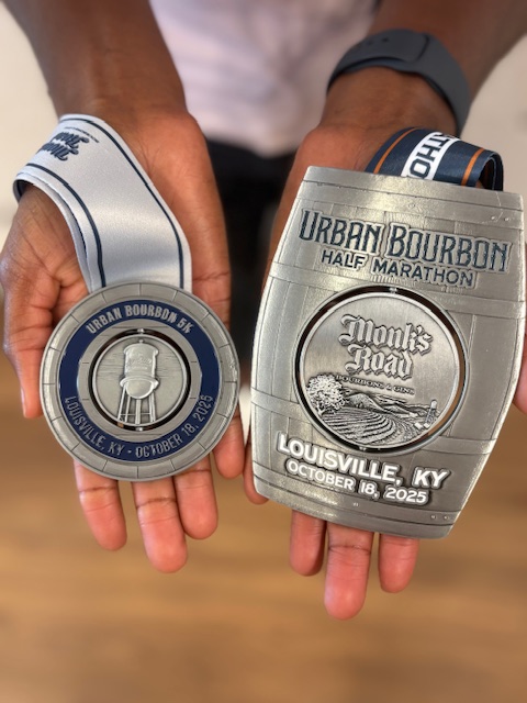 UrbanBourbonHM's tweet photo. 🥇#MedalMonday = #MotivationMonday

Feast your eyes on the 2025 UBHM &amp; UB5K medals! If these beauties don’t inspire you to run with us on Oct. 18, we don’t know what will. 😍

🎯 Register now and beat the Sept. 1 price increase: https://t.co/FSSPrdDT0r

#UBHM #UB5K #Oct18 https://t.co/owU1Ln7ZHa