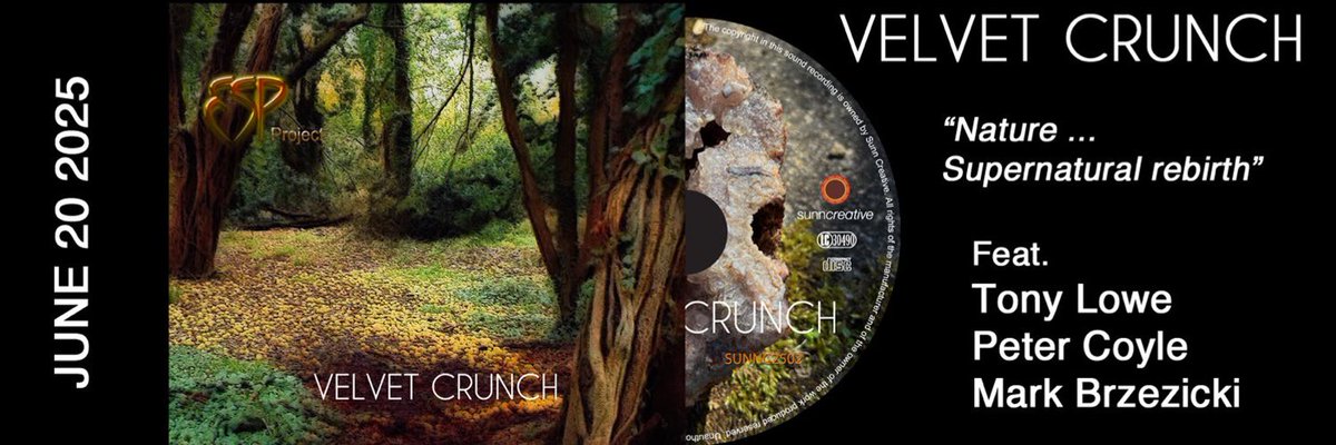 GPanizzut's tweet image. ..OUT NOW new ESP Project - Velvet Crunch, Tony Lowe, Peter Coyle, Mark Brzezicki...amazing work!!!
@tony_lowe
@rawedgespassion
@MarkBrzezicki
@StringAll

HERE: esp-prog.bandcamp.com/album/velvet-c…