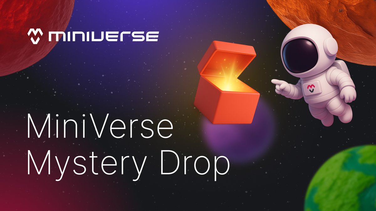 Get the MiniVerse PASS, Partner Rewards &amp; More Unlocked by one NFT🏁

What you get:
👀Priority access to MiniVerse + partner rewards
🎯WL spots for staking, beta, and closed events
🔥Partner campaigns with IRL/NFT prizes + XP bonuses
💰XP system: complete missions → level up →