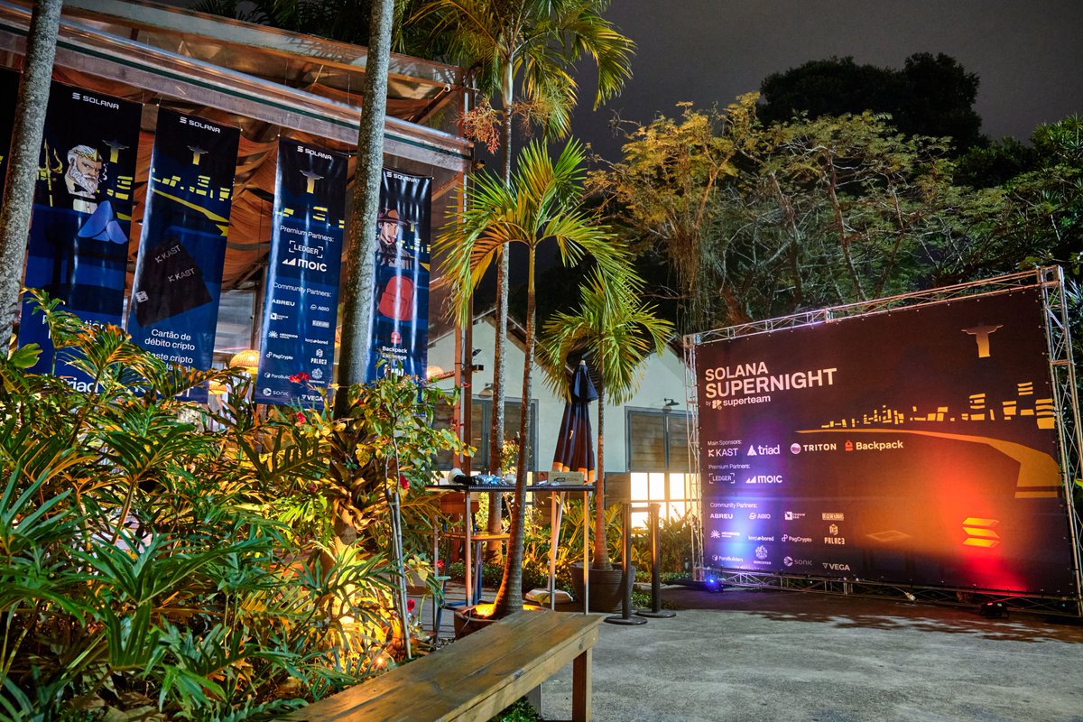 GM

O álbum MAIS aguardado do <a href="/blockchain_rio/">Blockchain.Rio</a> está ON.

Solana Supernight foi perfeito.

Obrigado a todos os envolvidos, especialmente <a href="/KASTcard/">KAST</a> <a href="/Backpack/">Backpack 🎒</a> <a href="/triadfi/">Triad</a> <a href="/triton_one/">Triton One 🔱🌋</a> <a href="/Ledger/">Ledger</a> <a href="/moic_digital/">MOIC Digital</a> <a href="/agio_network/">agio.sol</a> @abreufndn <a href="/CookinDao/">Cookin'DAO</a> <a href="/degeneradosclub/">DEGENERADOS</a> <a href="/TheHedgehog_io/">Hedgehog Protocol 🦔</a> <a href="/KeepboredBr/">Keep Bored - Web3 🇧🇷</a>