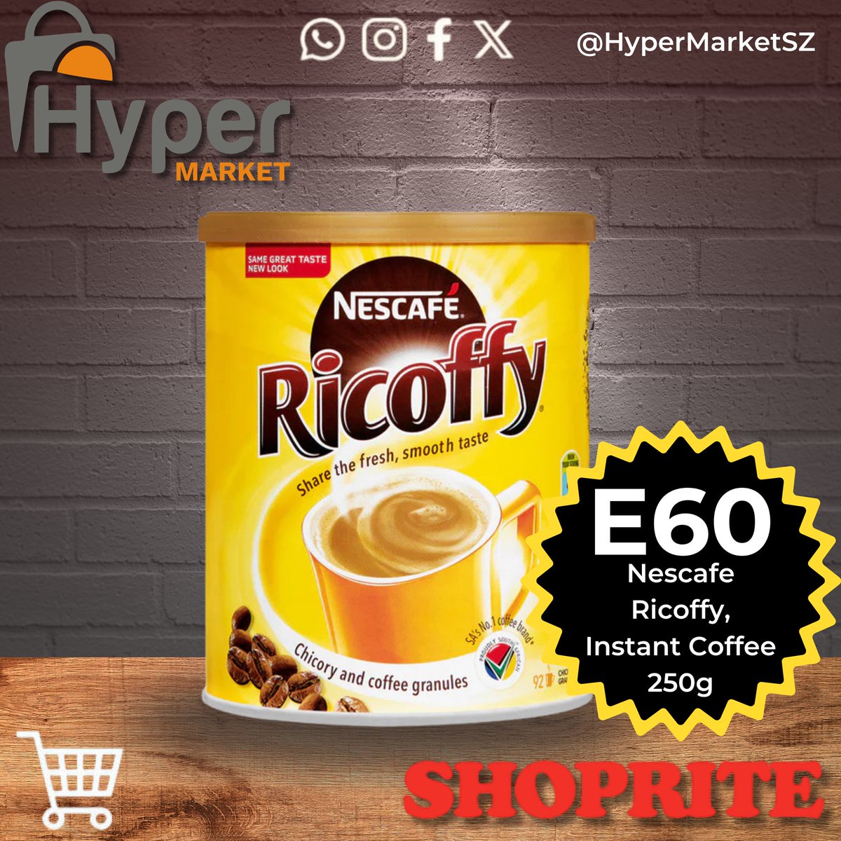 HypermarketSZ's tweet photo. 🛒Shoprite’s Mid-Month Deals are here! 🎉 

Save big with specials running until this Sunday, 15 August 2025. Don’t miss out on these unbeatable savings at Shoprite Hyper Market!

#Eswatini #Manzini #Shoprite #explorepage https://t.co/8tIQ1kBNtC