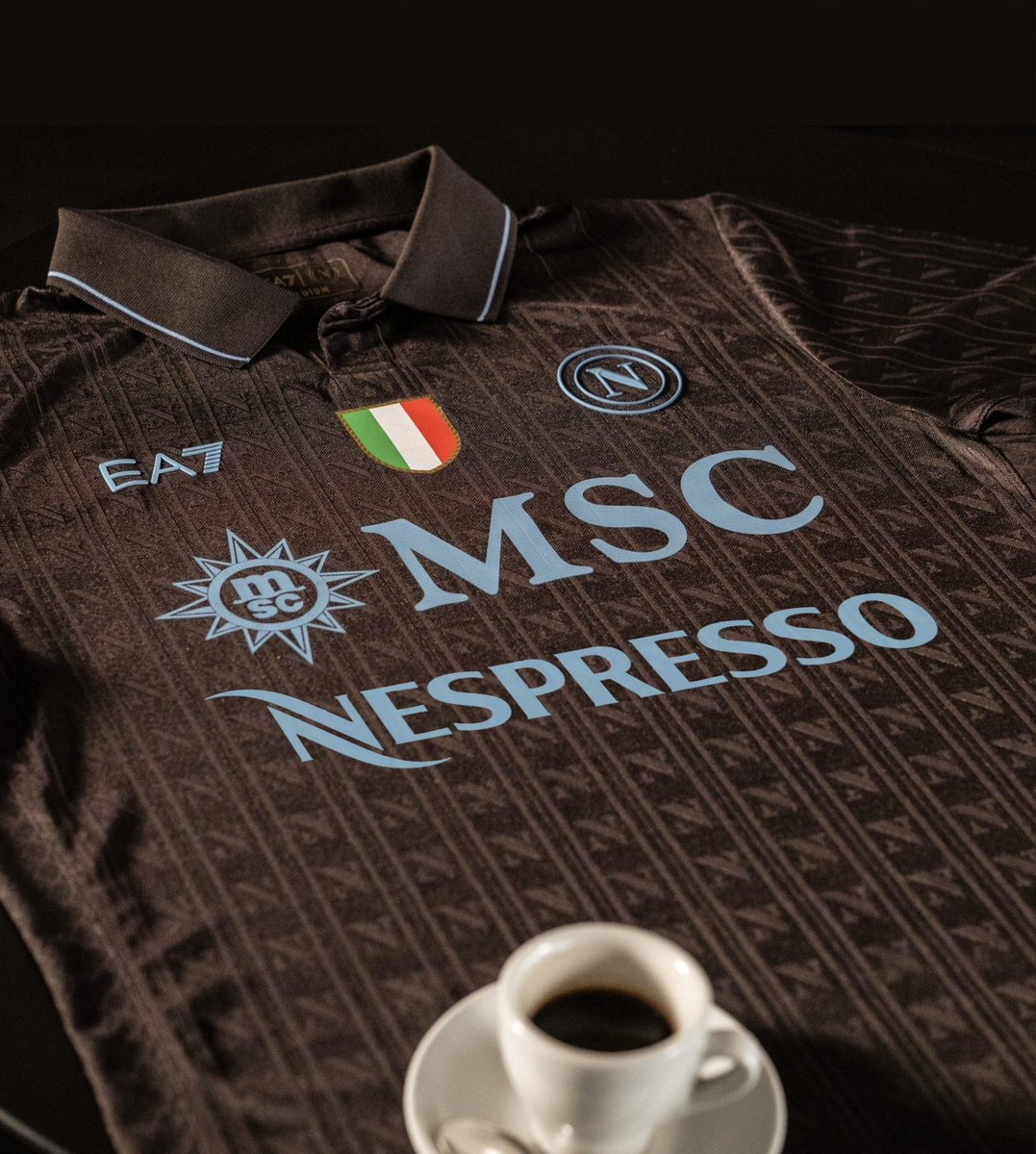 ๐ Kitkingdom (@kitkingdom83) on Twitter photo New Napoli shirt is GORGEOUS. โ๏ธ
Not entirely sure on the <a href="/Nespresso/">Nespresso Global</a> logo everywhere, but itโs still good. New Napoli shirt is GORGEOUS. โ๏ธ
Not entirely sure on the <a href="/Nespresso/">Nespresso Global</a> logo everywhere, but itโs still good.