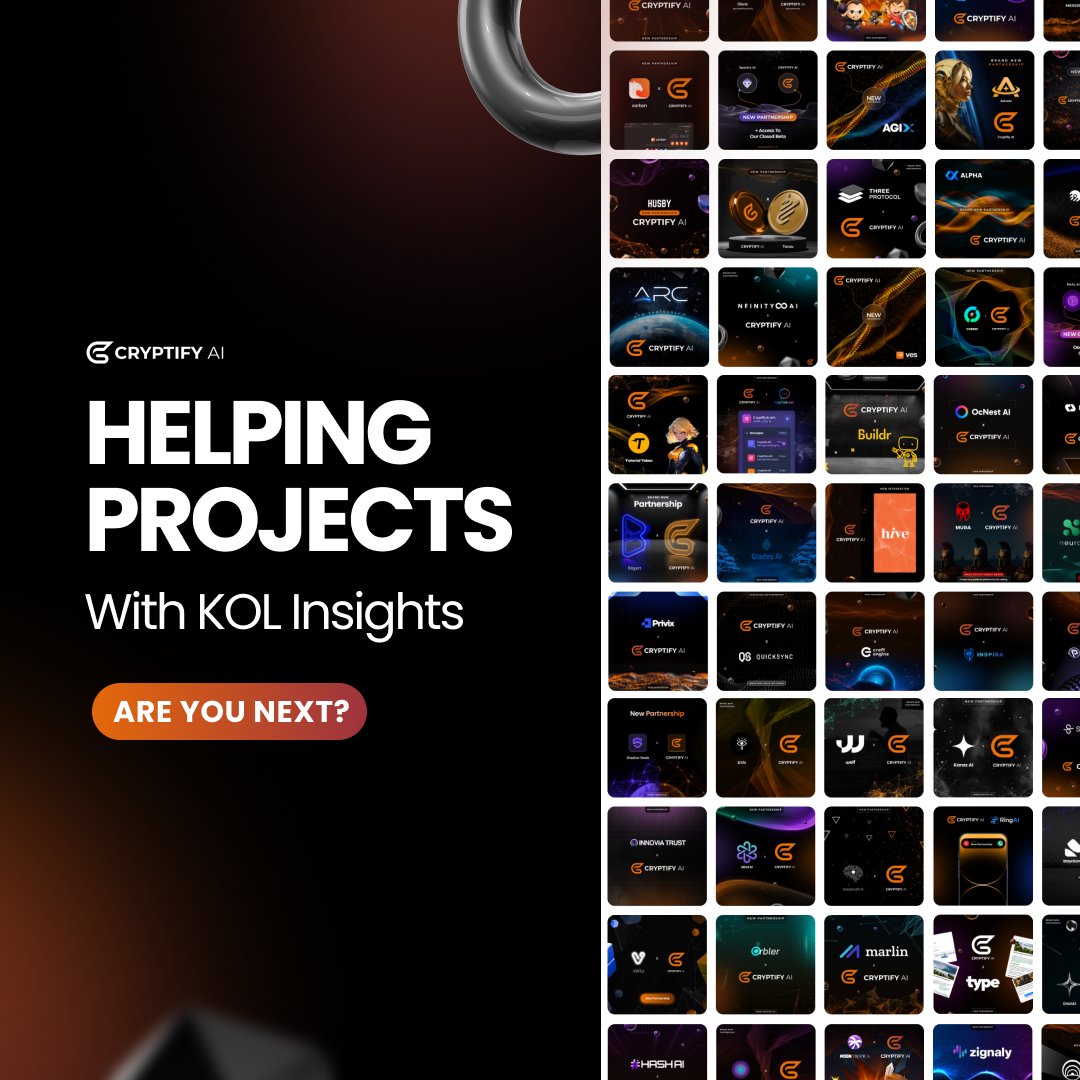 Every day, we help our partners connect with the highest-performing KOLs and give them credits to use our Followers History Telegram Bot 📊

With 55+ partners, $CRAI is a growing hub where projects &amp; KOLs work together to win.

Will you be the next project to join?
🤝 Connect