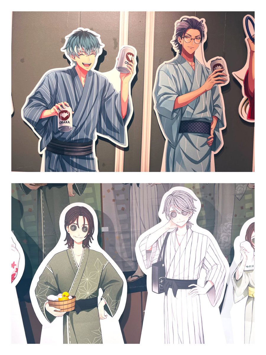 同じ浴衣なのに頭身が違いすぎておもろい