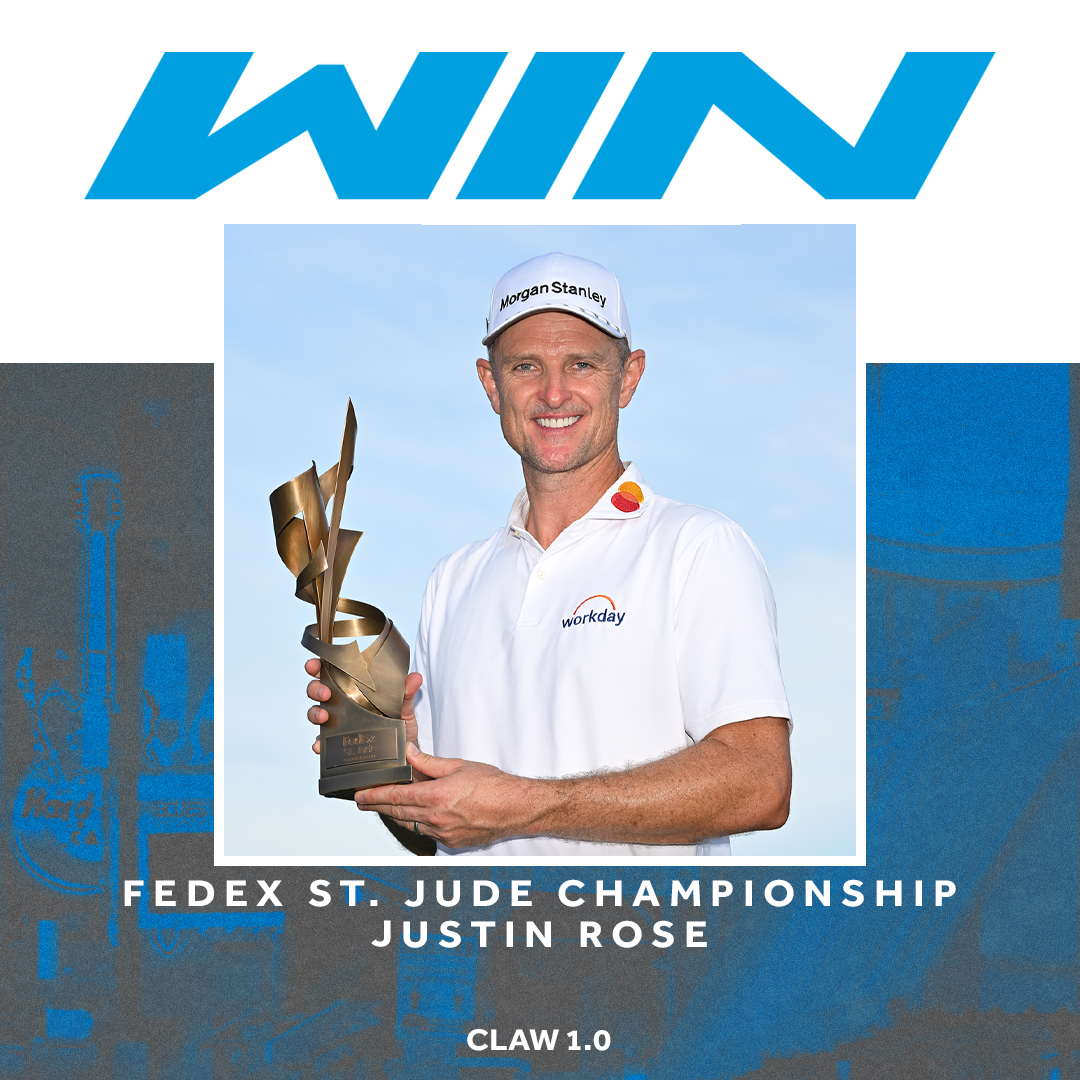 Justin Rose just claimed his 12th PGA TOUR win. 🏆  
With 26 birdies and a clutch playoff performance, he captured the FedEx St. Jude Championship using the Claw 1.0.