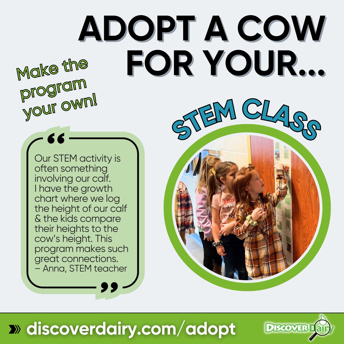 Florida Milk (@floridamilk) on Twitter photo 🚨STEM teachers: The Adopt a Cow program can make connections to subject areas that you’re already teaching! It includes free lessons and activities to help you follow along with your adopted calf from Larson Dairy, Inc. all year long. 
📷Enroll by 9/15: discoverdairy.com/adopt 🚨STEM teachers: The Adopt a Cow program can make connections to subject areas that you’re already teaching! It includes free lessons and activities to help you follow along with your adopted calf from Larson Dairy, Inc. all year long. 
📷Enroll by 9/15: discoverdairy.com/adopt