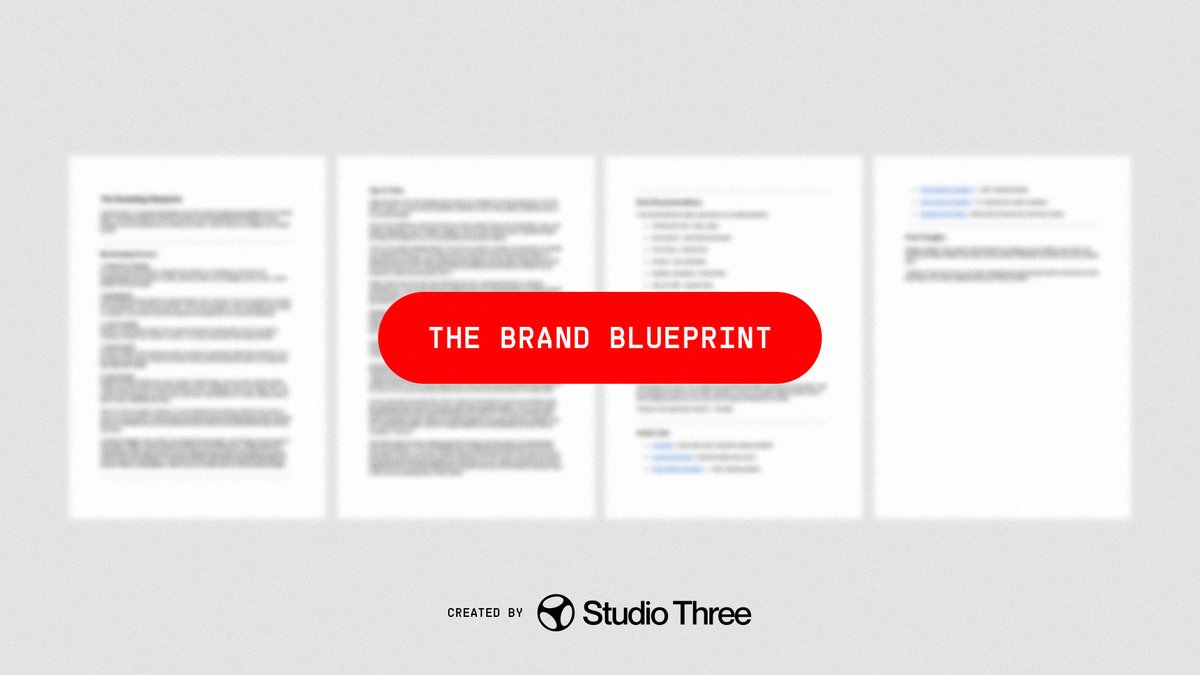 The Brand Blueprint, Now available for free

Spent the last couple of weeks assembling the document i wish i had when starting out or even at the stage i am now. It has my own branding process, tips and tricks, book recommendations, my own curated folder of 2000+ branding
