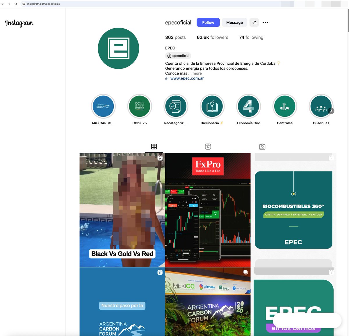 _venarixES_'s tweet image. 🇦🇷 La Empresa Provincial de Energía de Córdoba S.A. (@EpecOficial) se encuentra experimentando un #ciberataque en su red social de #Instagram...
#EPEC es una empresa estatal provincial responsable de la generación, transmisión, distribución y comercialización de energía eléctrica…