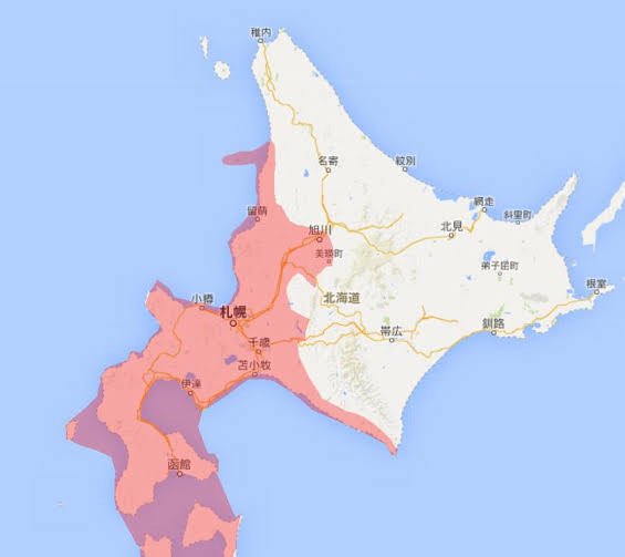 #道民の若者の7割が テレビ北海道がこの範囲でしか映らなかったことを知らない