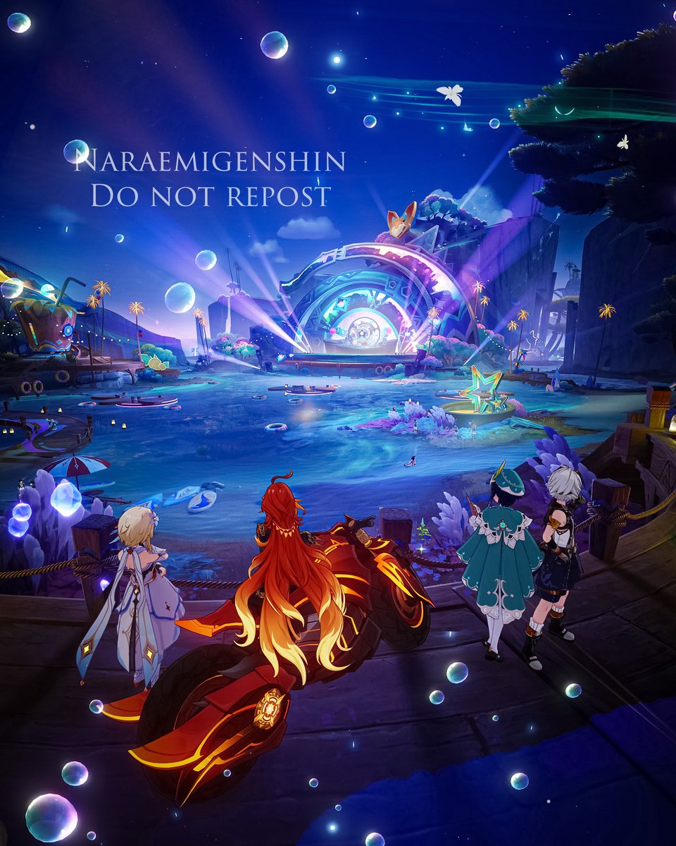 夏休みロックフェス！🥳✨
#GenshinImpact #原神写真部
#マーヴィカ #ベネット #ウェンティ