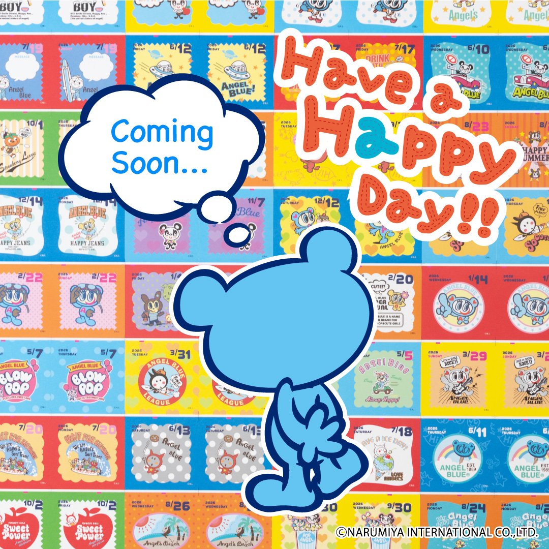 激レア！エンジェルブルー☆キラリちゃんマスコット付き万年カレンダー na-22_1.jpg