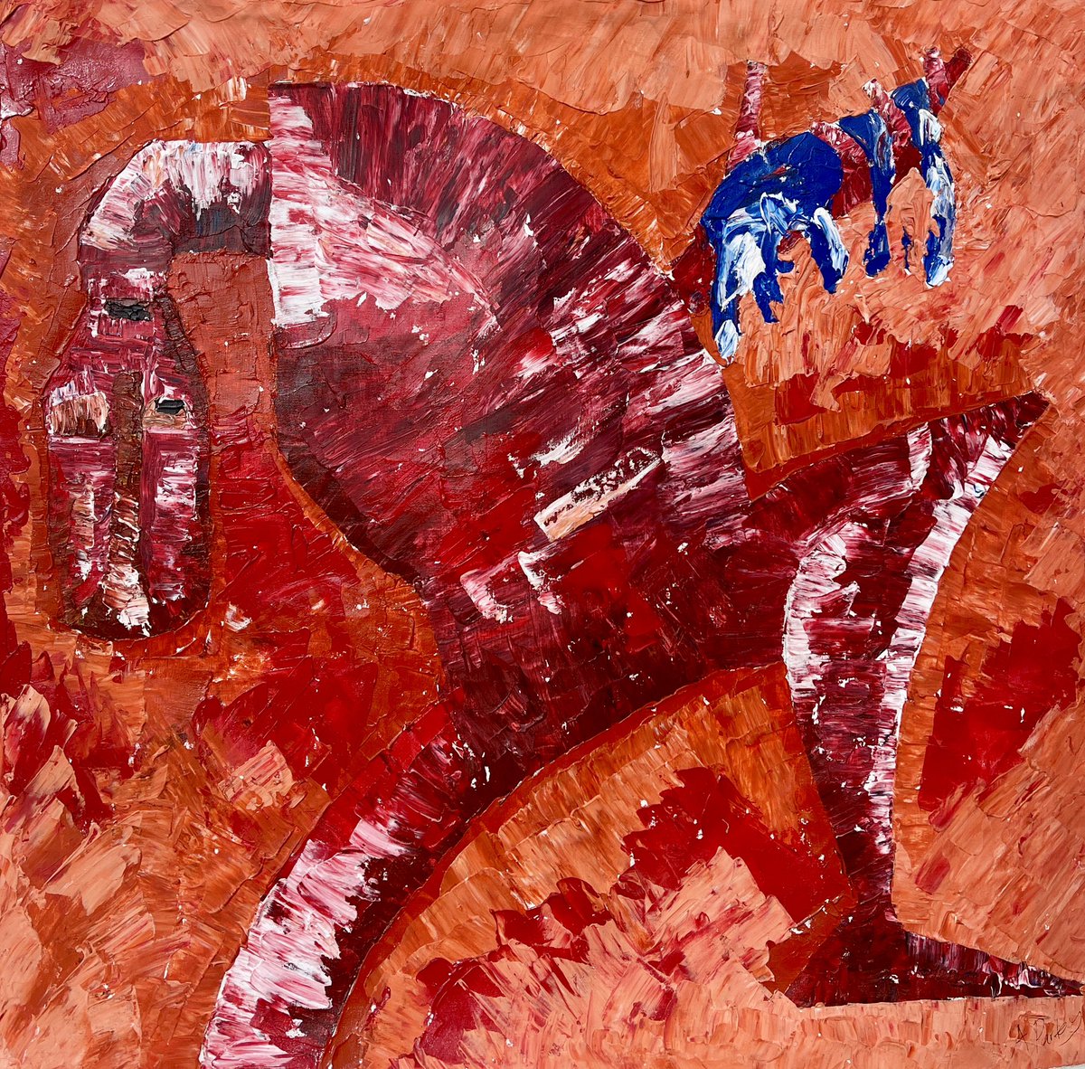 Sunday Offering,
acrylic on canvas.
41in x 35in
2019