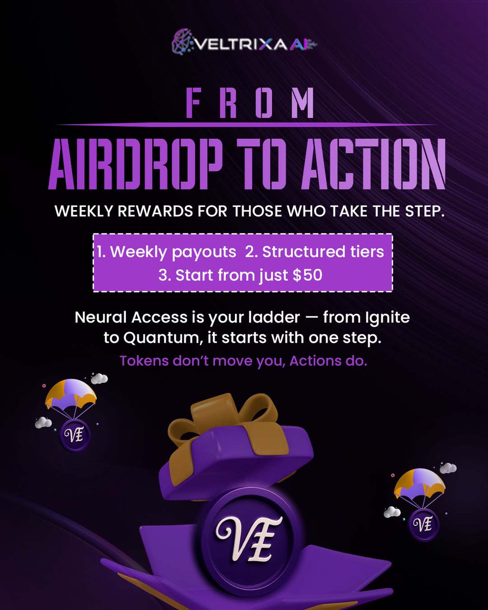 🌅 Good morning, achievers!
Every sunrise brings two choices: wait for life to happen or make it happen.

The airdrop was your invitation  Neural Access is your upgrade. This is where a free start turns into structured growth, weekly rewards, and the momentum that compounds over