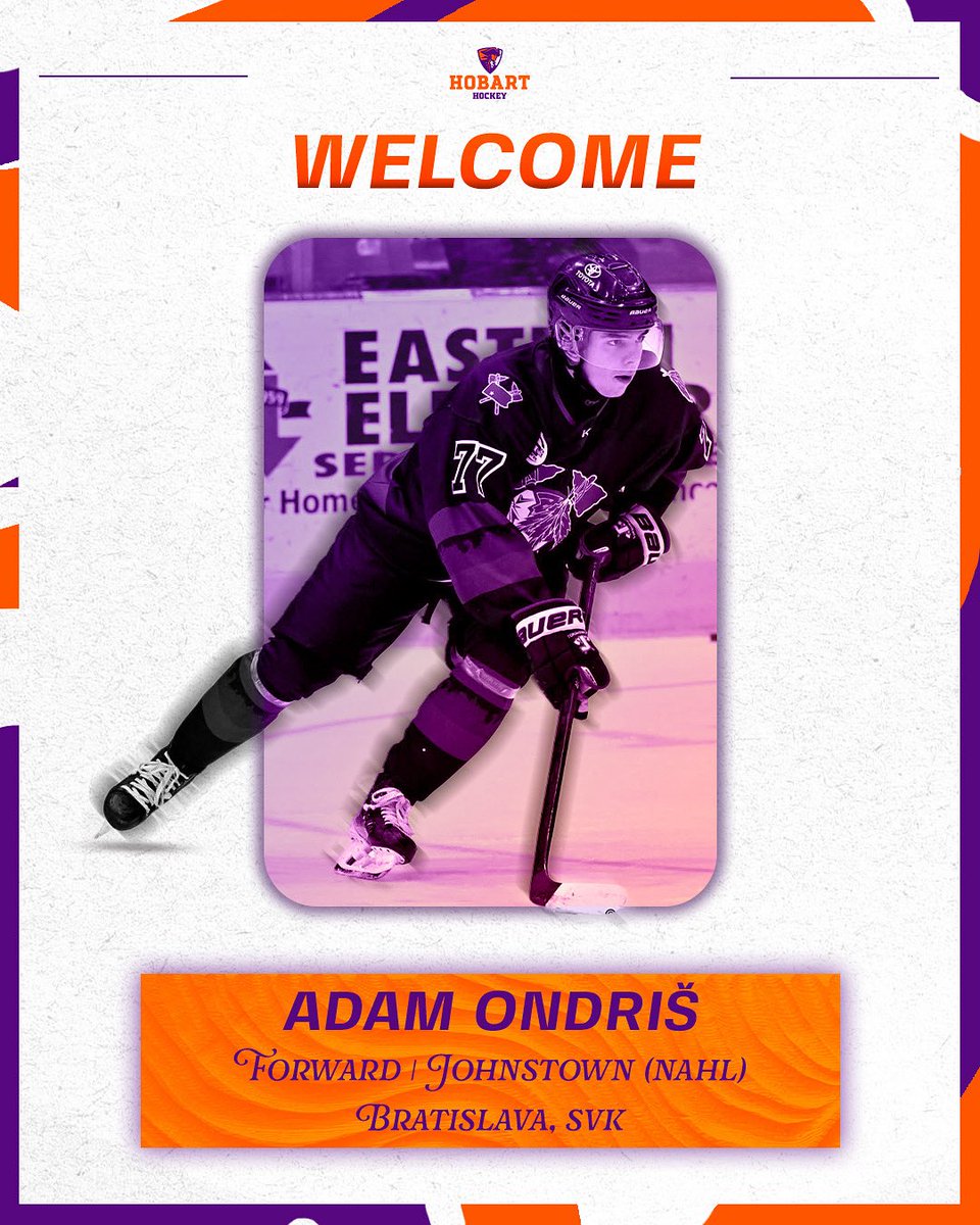 HobartHockey's tweet photo. Continuing with additions to our forward group, @ondris77 is next up! Ondriš comes to Hobart after playing this past season with Johnstown.
Welcome, Adam!
#hobarthockey #d3hky https://t.co/0hju8BvjFM