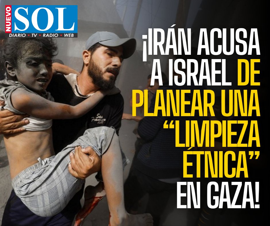 ¡IRÁN ACUSA A ISRAEL DE PLANEAR UNA “LIMPIEZA ÉTNICA” EN GAZA!
De acuerdo con el portavoz del Ministerio de Exteriores iraní, el plan del régimen sionista es una estrategia para completar el genocidio del pueblo palestino