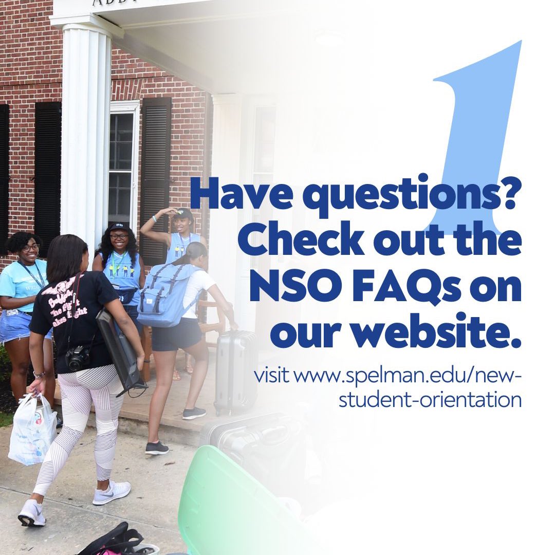 SpelmanCollege's tweet image. As you gear up for #SpelmanNSO, keep these tips in mind: Campus access is one-way only—please follow signage and guidance from our team. We’re here to support you and ensure a smooth, memorable start to your Spelman journey. Visit tinyurl.com/y8bew8kf for FAQs and more!