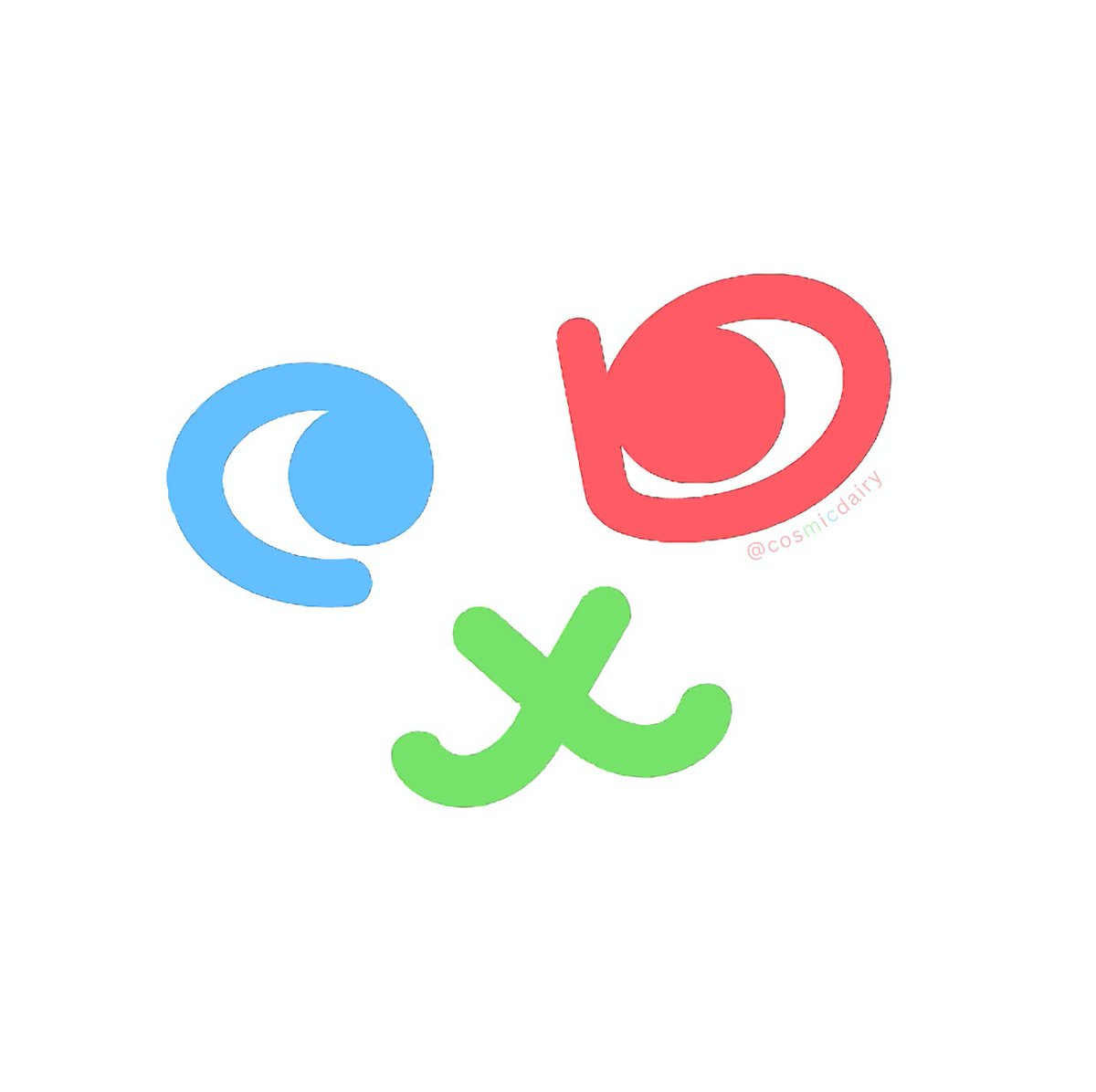 Making a cbx logo out of an emoji

🐱 × 🦋