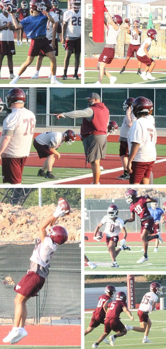 The Sherman Bearcats held their first practice on Monday