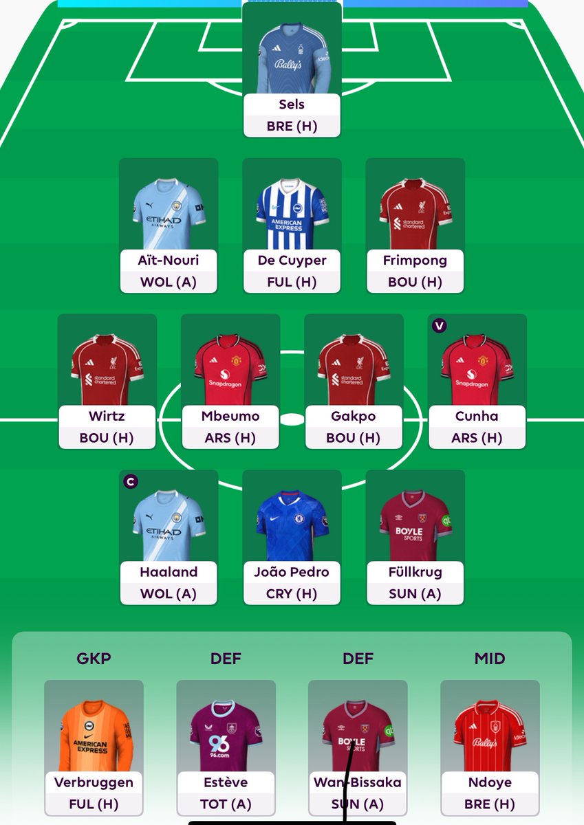 Niklastit's tweet photo. Det her bliver mit FPL fantasy hold 😁 et spil jeg ikke tager så seriøst ⚽️
#FPL_Draft #fplfantasy https://t.co/HjK65YTdXq