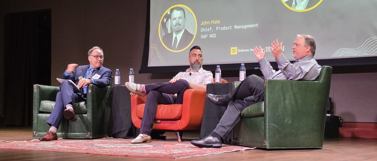 johnhale's tweet photo. Had the pleasure of speaking at the 2025 Cloud Defense Workshop by DefenseOne last week. Followed up with a conversation with Jason Miller @jmillerWFED for Fed News Network: https://t.co/48n2Pesbui https://t.co/zubc2UMM59