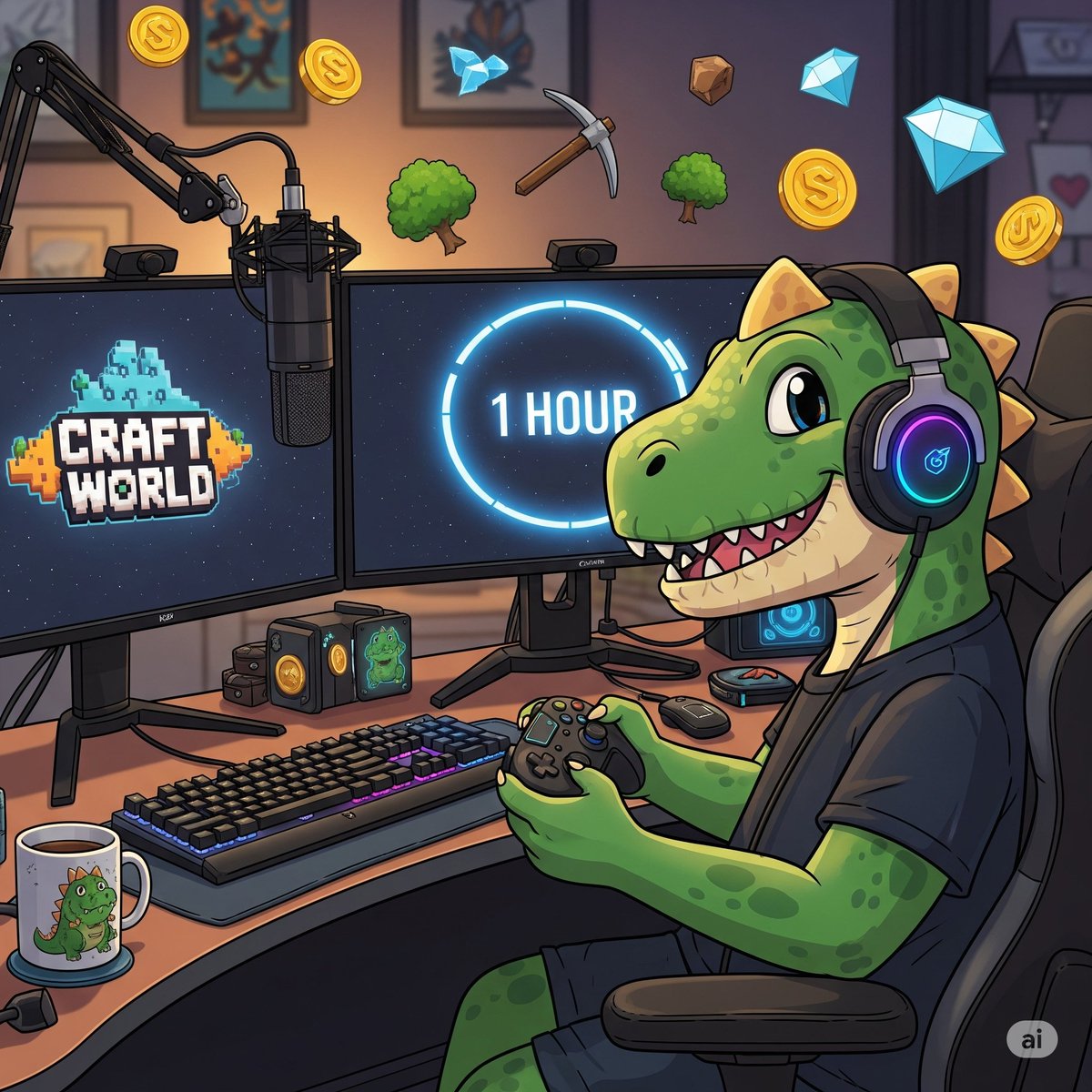🚨 Stream in 1 hour! 🚨
I’m going live soon – no idea what state I’ll be in after work, but we’re doing this anyway!
Good vibes ✅ Crazy giveaways ✅ And of course, some Craft World chaos 🦖🔥
💎 Massive thanks to my awesome supporters: lekilekss, butterchicken20, ZurrilhoGames,