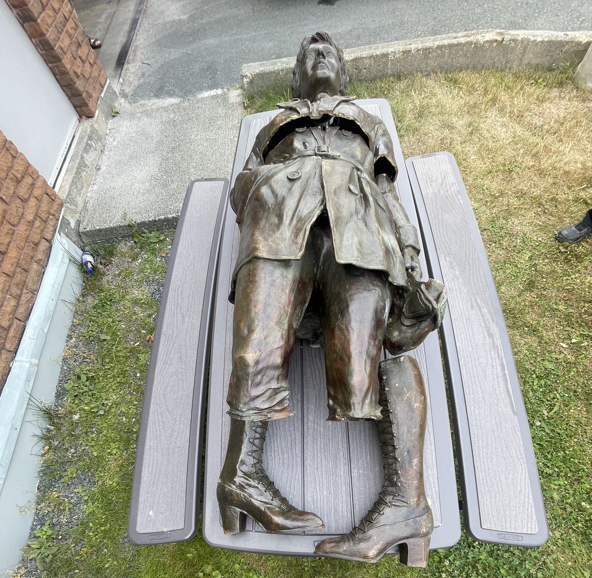 These are photos shared today by RCMP NL of the Amelia Earhart statue. As NTV first reported yesterday, the statue was recently found in the region 3 1/2 months after it was stolen from Harbour Grace. I'll have more tonight on the <a href="/NTVNewsNL/">NTV News</a>.