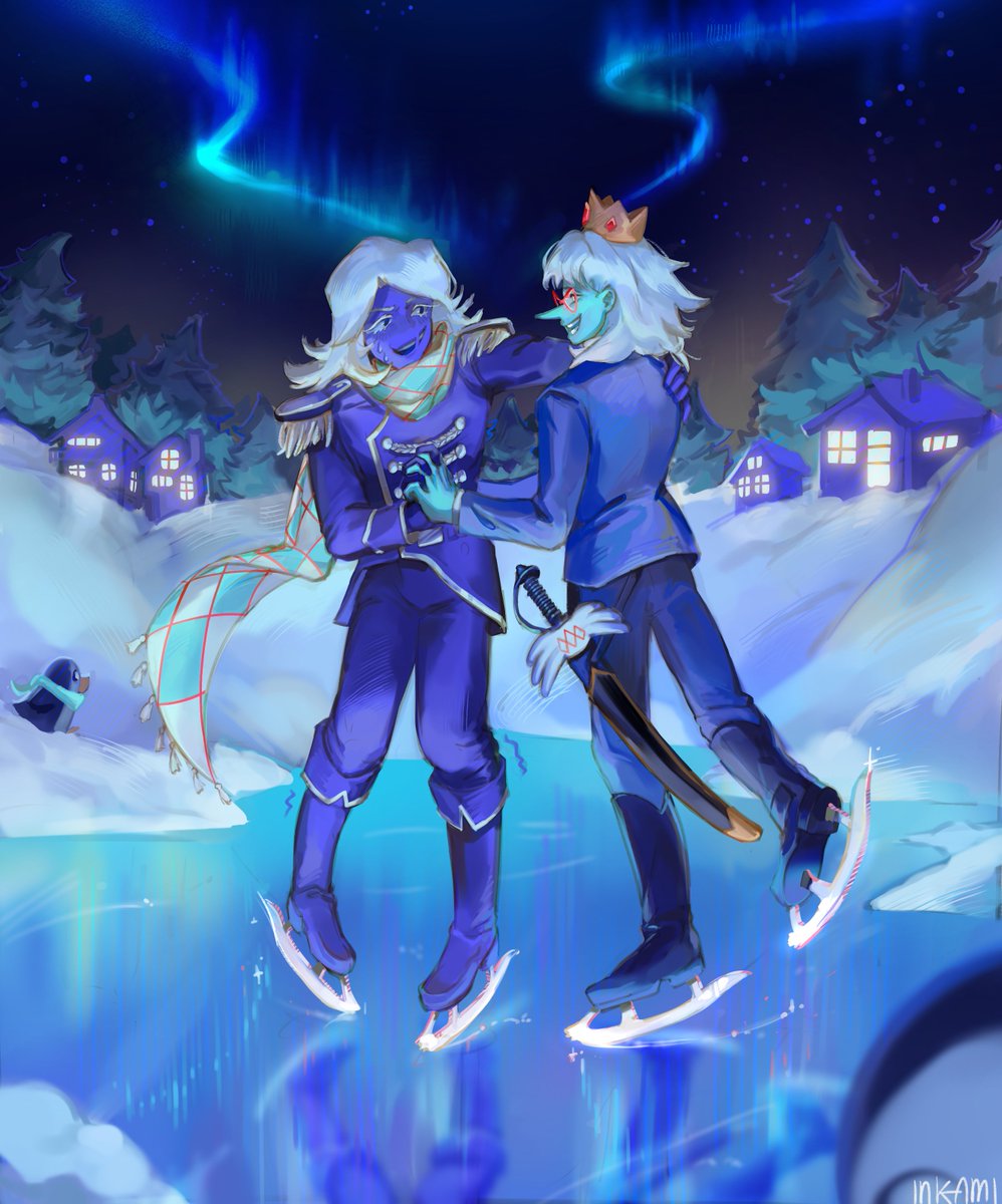 Rouxls and Winter King Commission for <a href="/womanofthepipis/">❄️Winter👑</a> !