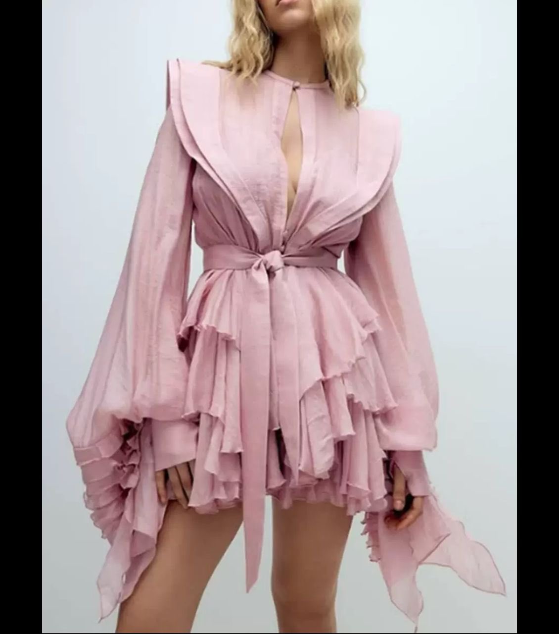 ◆Loulouseoul◆ Love Letter Slim Dress Scarf Set Pink P0000 Lovely Blush Pink Dress - Skater Dress - Fit and Flare Dress