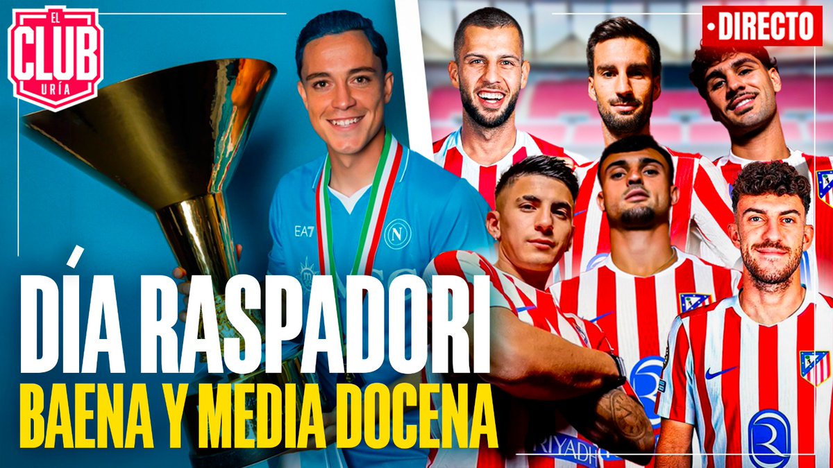 Rubén Uría (@rubenuria) on Twitter photo HOY VIENE UN INVITADO ESPECIAL| RASPADORI YA ESTÁ AQUÍ | 21 DÍAS DE MERCADO | <a href="/HugoCondesM/">Hugo Condés</a> <a href="/albercarba/">Alberto Carballo</a> <a href="/Borja_Aranda_/">Borja Aranda</a> <a href="/MiguelPeris/">Miguel Ángel Peris</a> <a href="/iwanvargas/">Iván Vargas</a> <a href="/JJMont3ro/">ᒍᑌᗩᑎᒍO ᗰOᑎTEᖇO</a> y <a href="/Juanarrien9/">⚽Juan⚽</a> De 17 a 20h. #ClubUria582 <a href="/Casasantona/">Casa Santoña</a> <a href="/365temprano/">365 Temprano López</a> <a href="/GourmetSport/">GOURMETSPORT</a>
twitch.tv/rubenuria_ HOY VIENE UN INVITADO ESPECIAL| RASPADORI YA ESTÁ AQUÍ | 21 DÍAS DE MERCADO | <a href="/HugoCondesM/">Hugo Condés</a> <a href="/albercarba/">Alberto Carballo</a> <a href="/Borja_Aranda_/">Borja Aranda</a> <a href="/MiguelPeris/">Miguel Ángel Peris</a> <a href="/iwanvargas/">Iván Vargas</a> <a href="/JJMont3ro/">ᒍᑌᗩᑎᒍO ᗰOᑎTEᖇO</a> y <a href="/Juanarrien9/">⚽Juan⚽</a> De 17 a 20h. #ClubUria582 <a href="/Casasantona/">Casa Santoña</a> <a href="/365temprano/">365 Temprano López</a> <a href="/GourmetSport/">GOURMETSPORT</a>
twitch.tv/rubenuria_