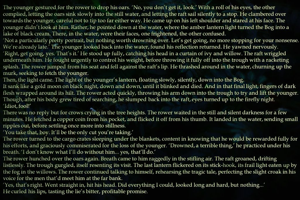 CrabbeToby's tweet image. 'BETTER LEFT DEAD', Zombie Horror Flash Fiction Featuring a Swamp and TWO Smugglers 🛶🧟‍♂️🩸 #zombies #flashfiction #writingcommumity #Horror