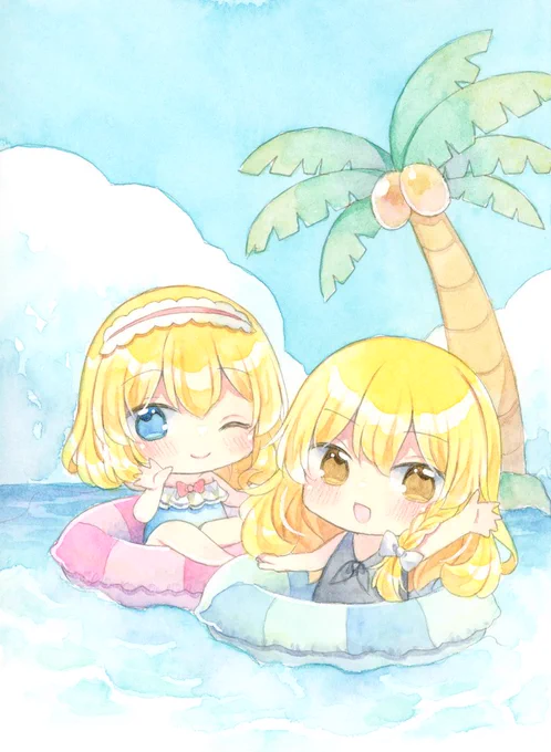 ちいさい魔理沙とアリス #東方Project