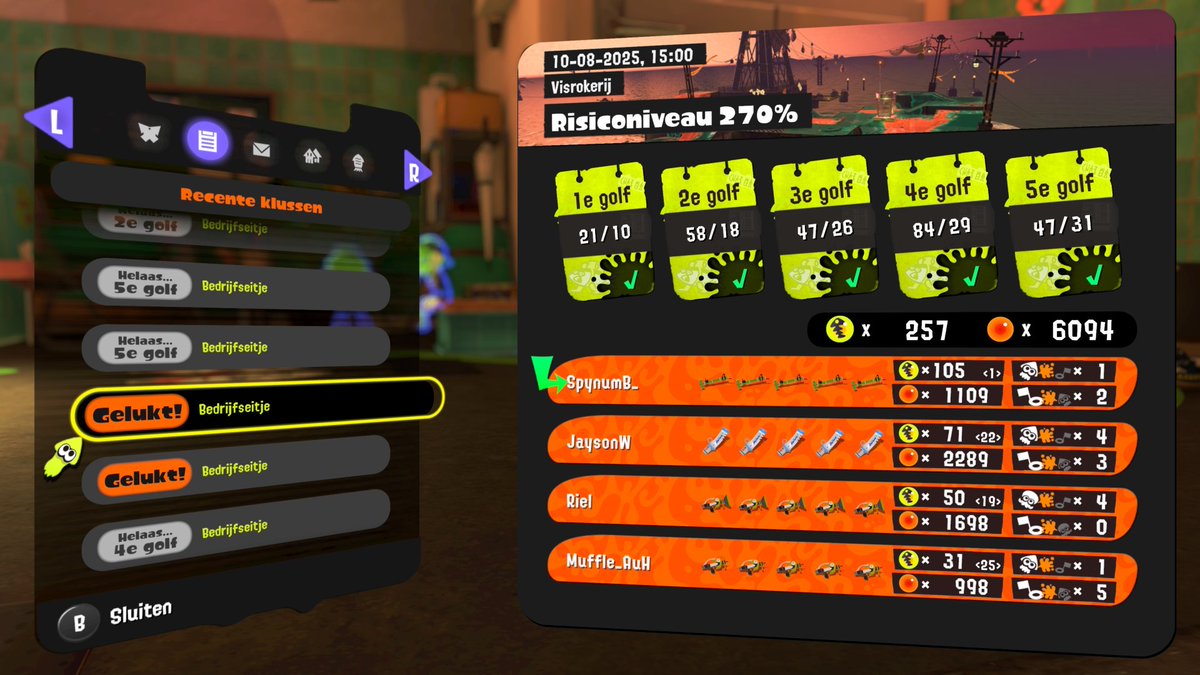 SpynumB_'s tweet photo. Ggs friends! #splatoon3 https://t.co/exxXpBwZUk