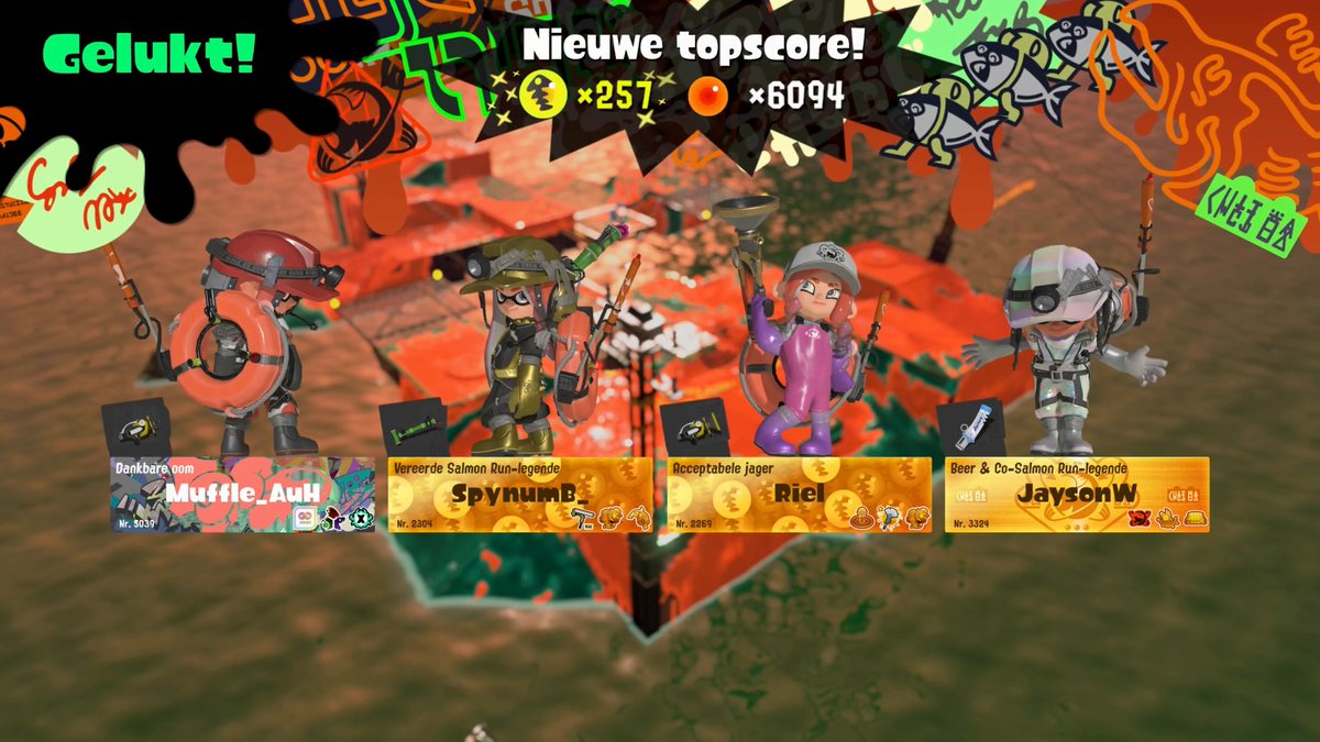 SpynumB_'s tweet photo. Ggs friends! #splatoon3 https://t.co/exxXpBwZUk
