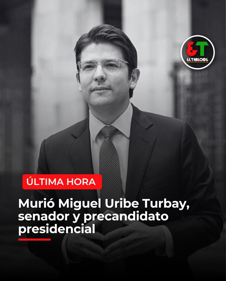 #ÚLTIMA_HORA | En la mañana de este lunes, 11 de agosto, murió el precandidato presidencial Miguel Uribe Turbay luego de dos meses de haber sido víctima de un atentado en Bogotá. 

Noticia en desarrollo…