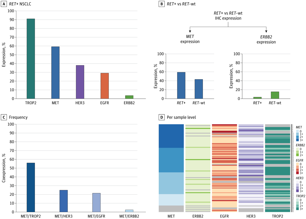 JAMA Oncology (@jamaonc) on Twitter photo RET+ NSCLC tumors commonly express MET and TROP2, with MET expression higher than in RET-wild-type controls. ja.ma/3IIm954 <a href="/Al3ssandroRusso/">Alessandro Russo</a> RET+ NSCLC tumors commonly express MET and TROP2, with MET expression higher than in RET-wild-type controls. ja.ma/3IIm954 <a href="/Al3ssandroRusso/">Alessandro Russo</a>