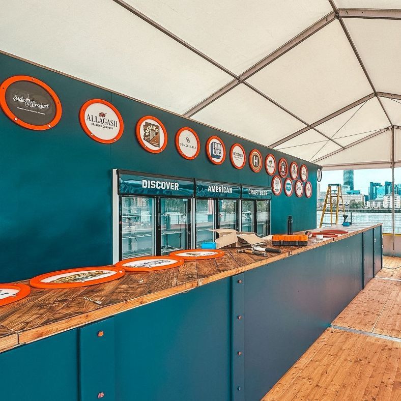 keystructures's tweet photo. A recent job we did for the London Craft Beer Festival using a 6m structure on our prized level floor. To see what we can do for you, just drop us a line. T. 0208 944 9633. https://t.co/sn9xDzeTUE
