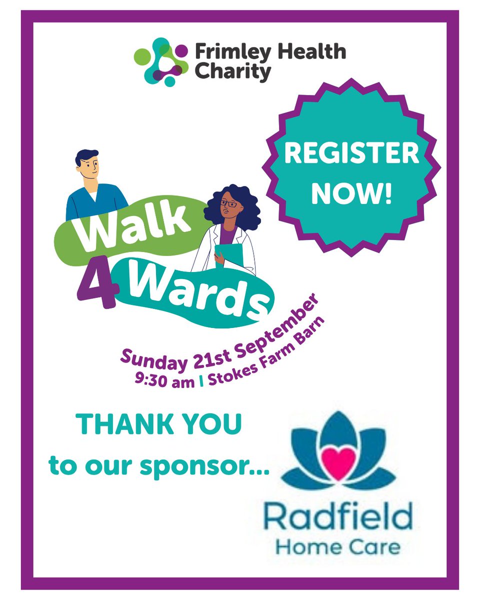 FHealthCharity's tweet photo. We would like to say a heartfelt THANK YOU to our #Walk4Wards2025 sponsor @radfieldcare.
We are thrilled to be bringing this event back in 2025 with a NEW entry option โ the TRAIL RUN! Register at https://t.co/tUzgS1nnv6 #TeamFHC https://t.co/0yeePdiPNp