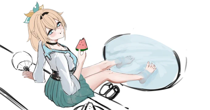 途中