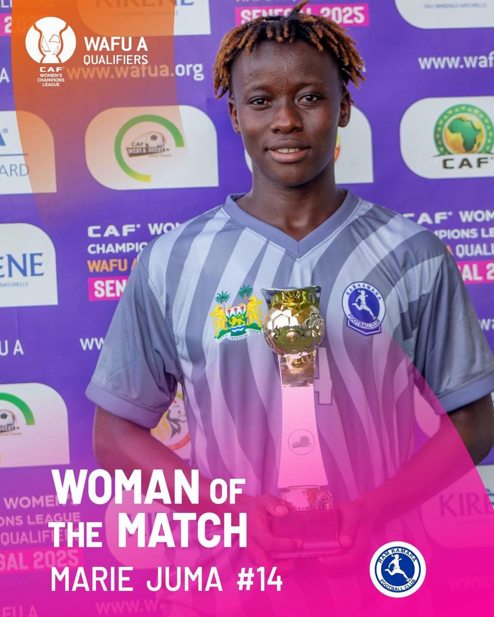 WOMAN of the MATCH !
MARIE JUMA #14 RAM KAMARA