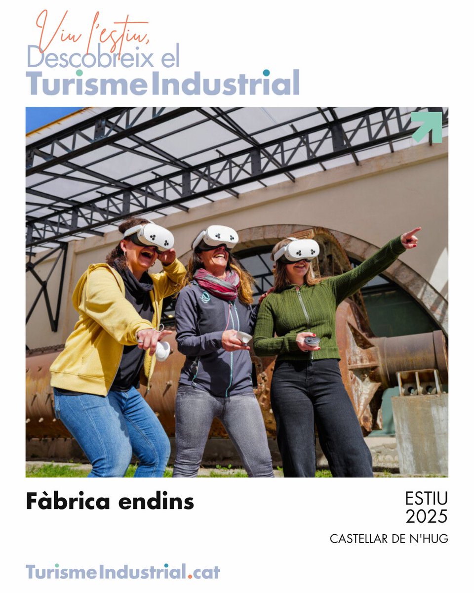 😎 La IA et transporta a l’antiga fàbrica Asland de l’any 1920, en una experiència immersiva per conèixer procés de producció del ciment al Museu del Ciment. 🏭

Viu l'estiu, descobreix el turisme industrial!
📆16/08
📍Castellar de n'Hug

ℹ️ xatic.cat/ca/activitats/…
#ViuEstiuXATIC