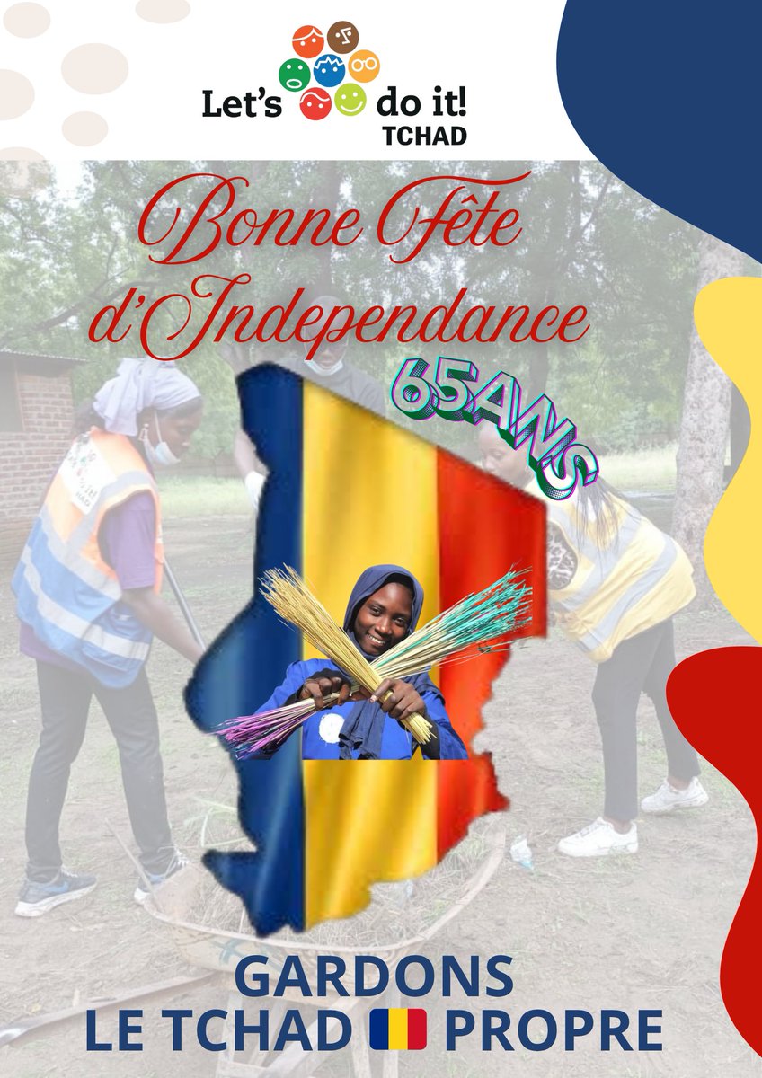 let_tchad's tweet photo. Bonne fête de l'indépendance à tous les tchadiens et tchadiennes.
GARDONS LE TCHAD 🇷🇴 PROPRE 
#TCHAD https://t.co/iD7q4YH6kb
