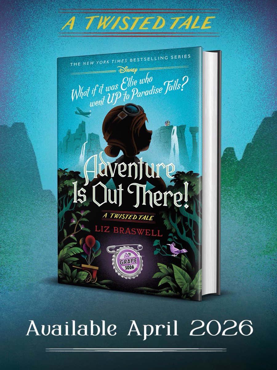 UniversoDSilvia's tweet photo. ⚠️ATENCIÓN⚠️
En abril de 2026 @DisneyBooks publicará “Adventure is out there” de @LizBraswell, una nueva historia de #ATwistedTale.
¿Qué pasaría si fuera Ellie de #Up quién fuera a Paradise Falls? https://t.co/i5f453ALfh
