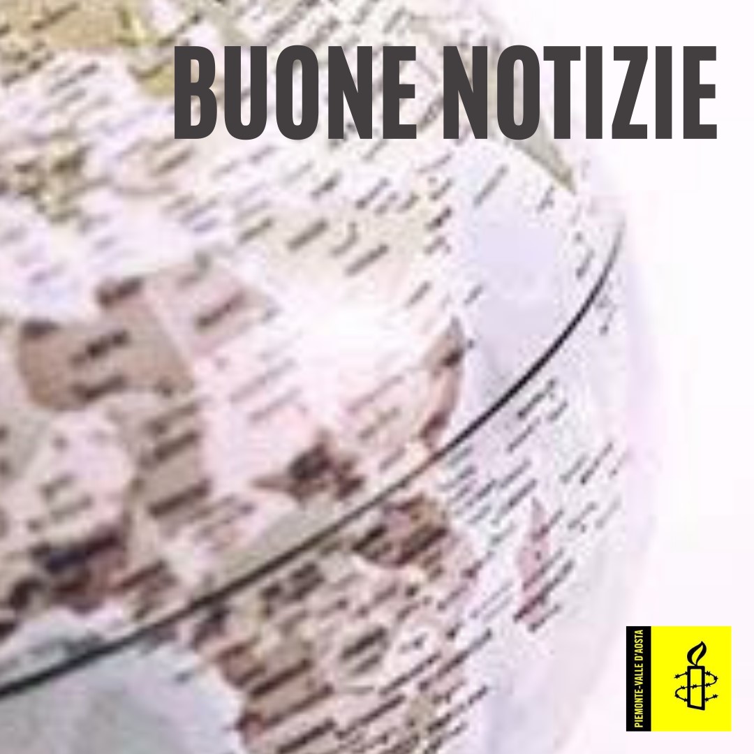Amnesty International - Piemonte VdA (@amnestypiemonte) on Twitter photo Fa più rumore un albero che cade che una foresta che cresce: leggi sul nostro sito le #buonenotizie della settimana: tinyurl.com/4kt85mxe
#Germania #Israele #Bangladesh #Norvegia #Vietnam #unioneeuropea
<a href="/amnesty/">Amnesty International</a> <a href="/amnestyitalia/">Amnesty Italia</a> <a href="/RiccardoNoury/">Riccardo Noury</a> Fa più rumore un albero che cade che una foresta che cresce: leggi sul nostro sito le #buonenotizie della settimana: tinyurl.com/4kt85mxe
#Germania #Israele #Bangladesh #Norvegia #Vietnam #unioneeuropea
<a href="/amnesty/">Amnesty International</a> <a href="/amnestyitalia/">Amnesty Italia</a> <a href="/RiccardoNoury/">Riccardo Noury</a>