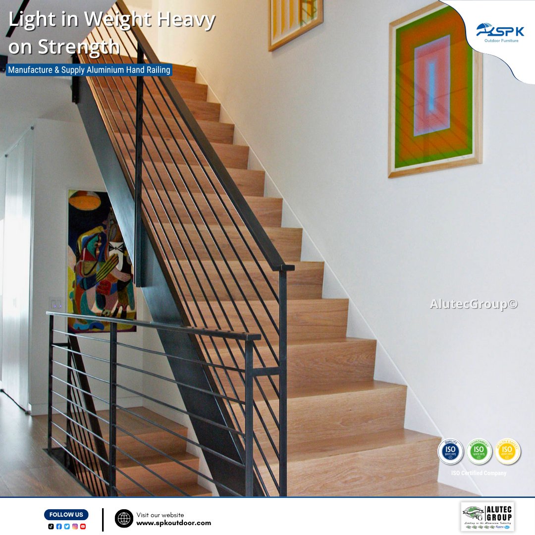 AlutecGroup's tweet image. Light in weight, heavy on strength. 💪 Our Aluminium Handrails are the perfect blend of modern design and robust safety, ideal for your home.📱 Call 076 138 7452 or visit spkoutdoor.com to upgrade today! 🇱🇰 #Alutec #AluminumHandrails #aluminiumsolutions #westernprovince