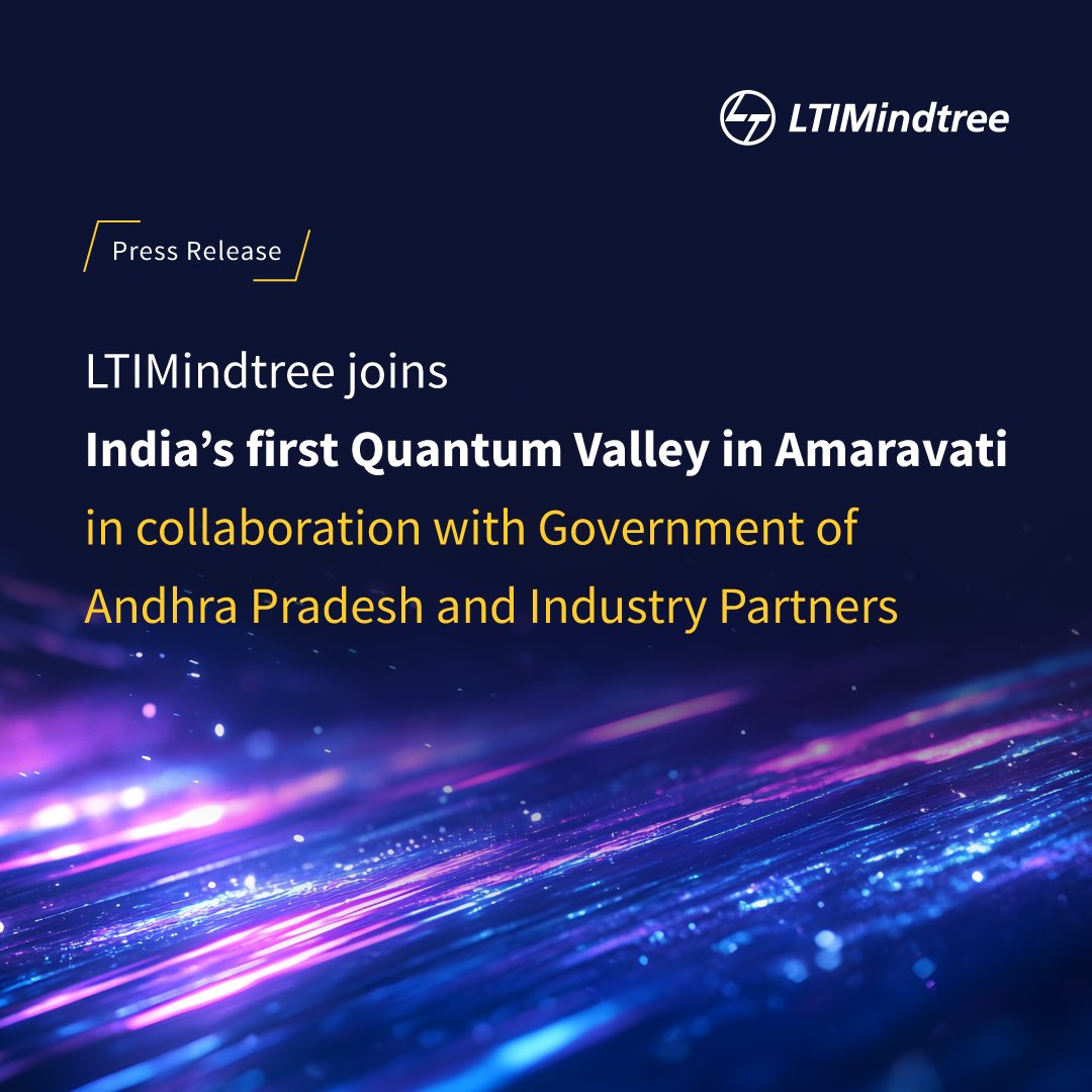 LTIMindtree (@ltimindtreeofcl) on Twitter photo #LTIMindtree is proud to play a pivotal role in shaping Amaravati Quantum Valley – India’s first quantum technology hub.
As core technology and infrastructure partners with <a href="/larsentoubro/">Larsen & Toubro</a>, in collaboration with GoAP, IBM, and the quantum ecosystem, we’re committed to building a #LTIMindtree is proud to play a pivotal role in shaping Amaravati Quantum Valley – India’s first quantum technology hub.
As core technology and infrastructure partners with <a href="/larsentoubro/">Larsen & Toubro</a>, in collaboration with GoAP, IBM, and the quantum ecosystem, we’re committed to building a