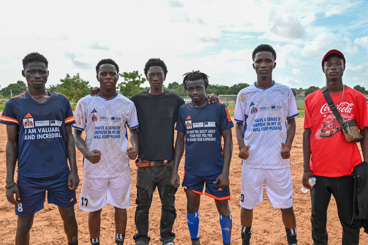 IOM The Gambia (@iomgambia) on Twitter photo Protecting and promoting the mental health and psychosocial well-being of migrant returnees is an important component of our work.
With <a href="/NediGambia/">NEDI-Gambia Official</a>, we held a football game for returnees — a safe space to also discuss mental health needs and develop positive coping mechanisms. Protecting and promoting the mental health and psychosocial well-being of migrant returnees is an important component of our work.
With <a href="/NediGambia/">NEDI-Gambia Official</a>, we held a football game for returnees — a safe space to also discuss mental health needs and develop positive coping mechanisms.