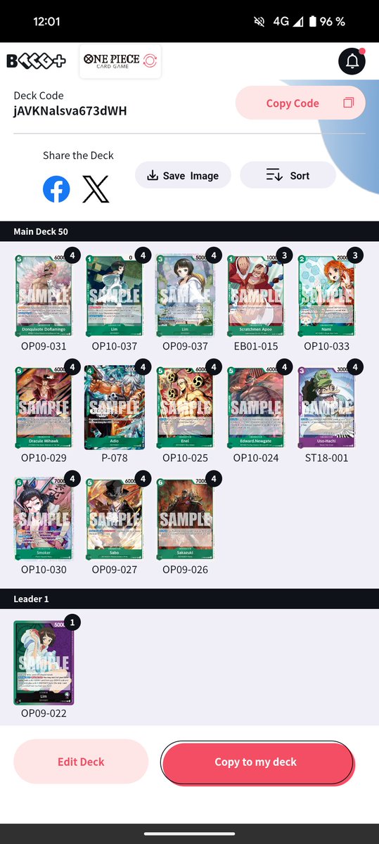 Porto Regional: 
Betty 🟥 
Yamato 🟩
UP 🟩
Zoro 🟩
Zoro 🟩
GP Luffy 🟩
Betty 🟥
GP Luffy 🟩
Finished top 32! Another Lim in tournament made 8-0 in swiss. Lim is good against everything but has 1% winrate vs UP Luffy ! 
Betty match up was crazy lowroll it's very good mu for Lim.