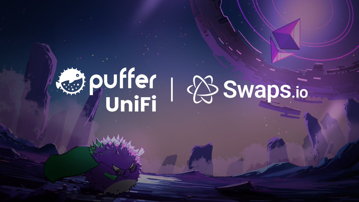 swaps_io's tweet photo. Based Appchains are coming to Ethereum, and the https://t.co/X0OMYKY8Iv community is excited to support @puffer_unifi in this next chapter!🐡 https://t.co/5YW8VQWNja